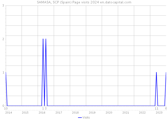 SAMASA, SCP (Spain) Page visits 2024 