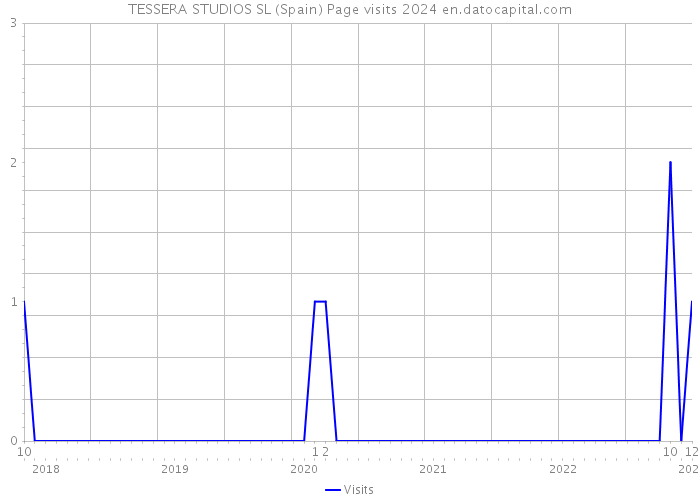 TESSERA STUDIOS SL (Spain) Page visits 2024 