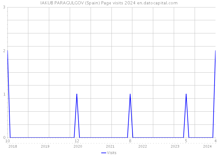 IAKUB PARAGULGOV (Spain) Page visits 2024 