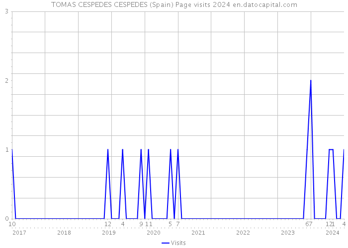 TOMAS CESPEDES CESPEDES (Spain) Page visits 2024 