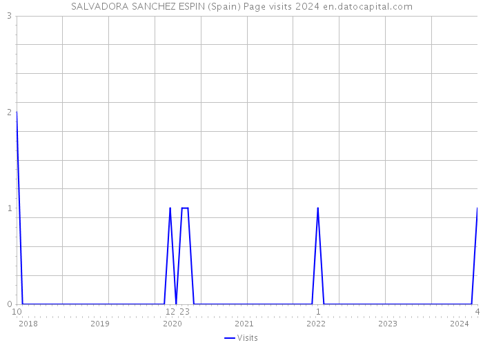 SALVADORA SANCHEZ ESPIN (Spain) Page visits 2024 
