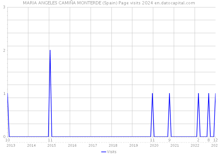 MARIA ANGELES CAMIÑA MONTERDE (Spain) Page visits 2024 