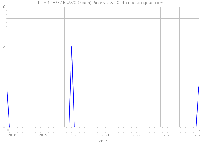 PILAR PEREZ BRAVO (Spain) Page visits 2024 