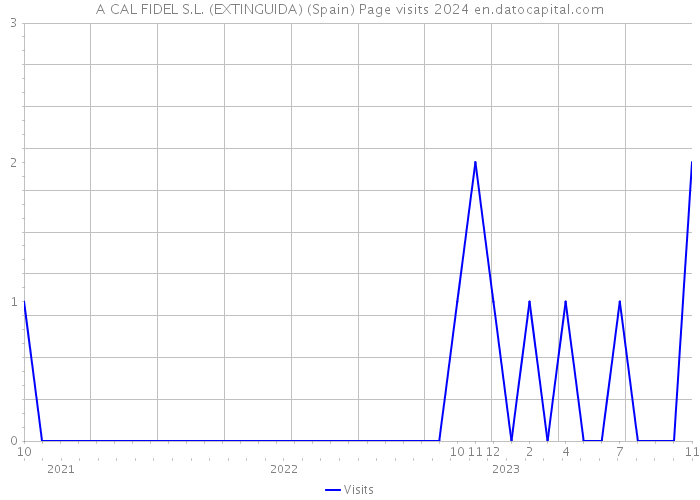 A CAL FIDEL S.L. (EXTINGUIDA) (Spain) Page visits 2024 
