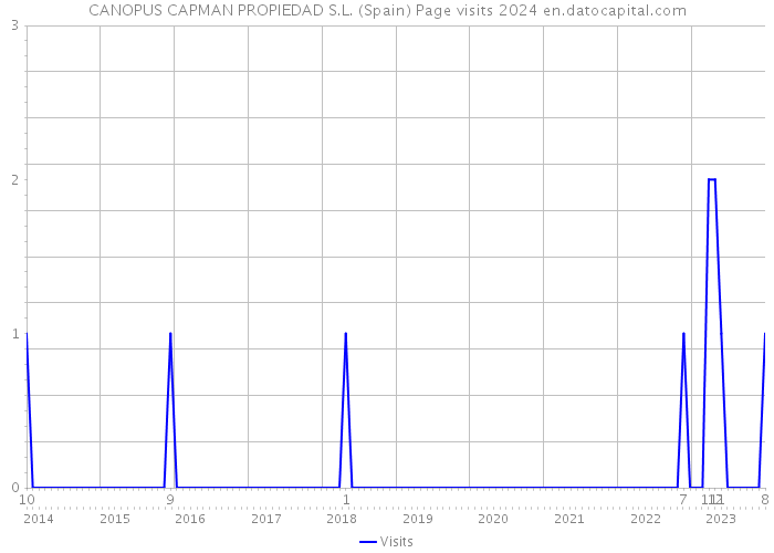 CANOPUS CAPMAN PROPIEDAD S.L. (Spain) Page visits 2024 