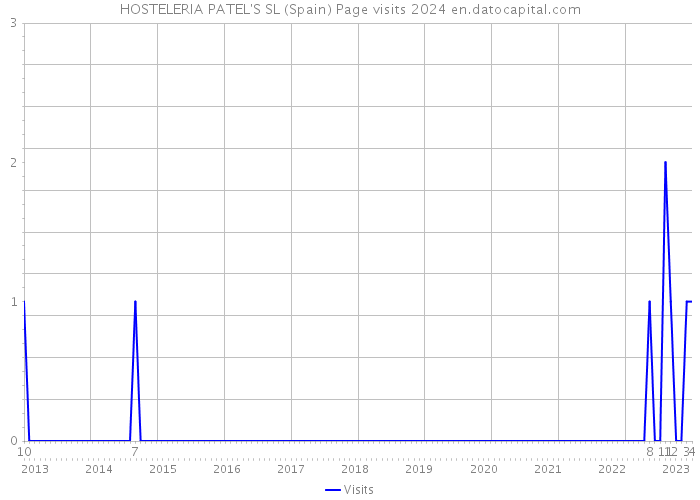HOSTELERIA PATEL'S SL (Spain) Page visits 2024 