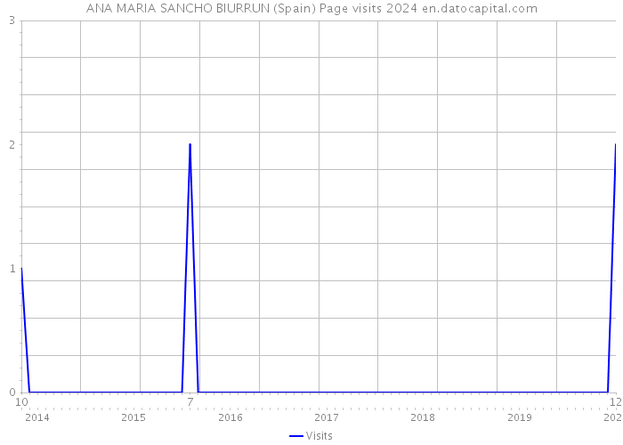 ANA MARIA SANCHO BIURRUN (Spain) Page visits 2024 