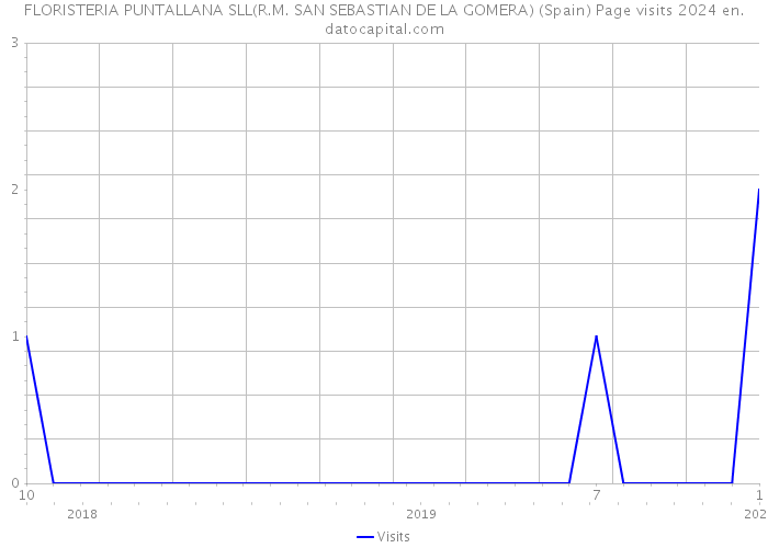FLORISTERIA PUNTALLANA SLL(R.M. SAN SEBASTIAN DE LA GOMERA) (Spain) Page visits 2024 
