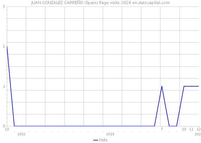JUAN GONZALEZ CARREÑO (Spain) Page visits 2024 