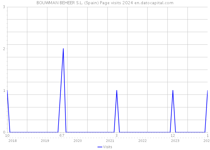 BOUWMAN BEHEER S.L. (Spain) Page visits 2024 