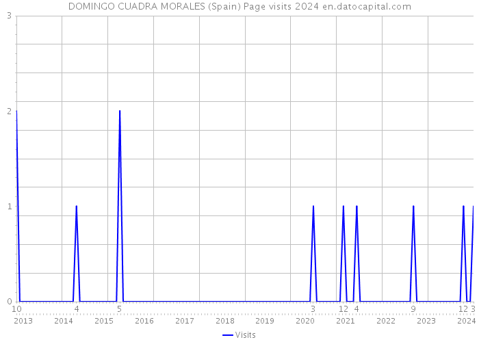 DOMINGO CUADRA MORALES (Spain) Page visits 2024 