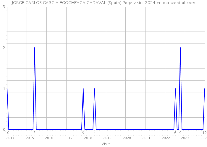 JORGE CARLOS GARCIA EGOCHEAGA CADAVAL (Spain) Page visits 2024 
