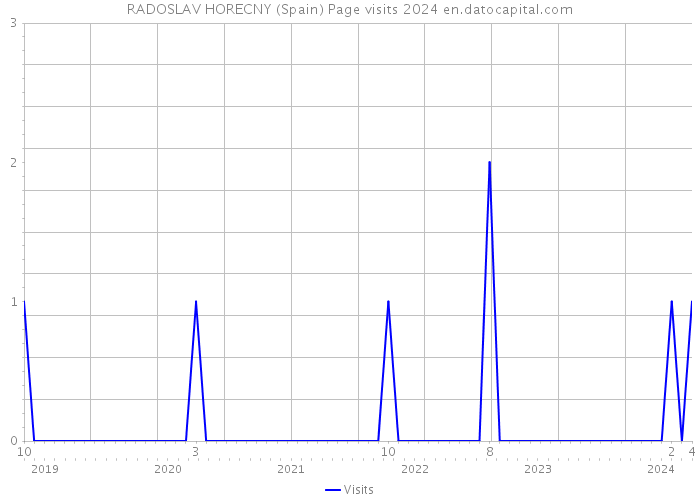 RADOSLAV HORECNY (Spain) Page visits 2024 