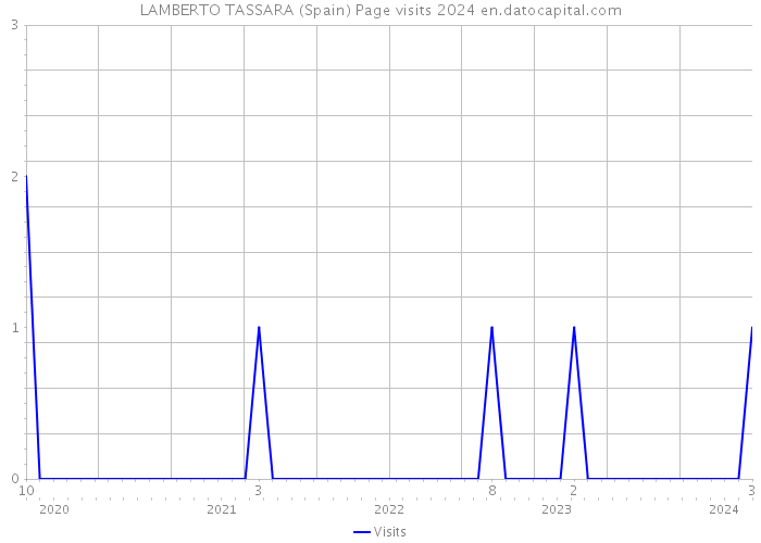 LAMBERTO TASSARA (Spain) Page visits 2024 
