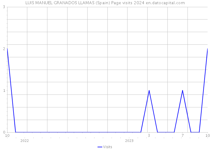 LUIS MANUEL GRANADOS LLAMAS (Spain) Page visits 2024 