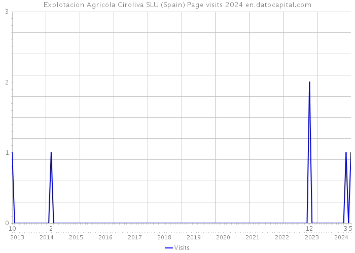 Explotacion Agricola Ciroliva SLU (Spain) Page visits 2024 