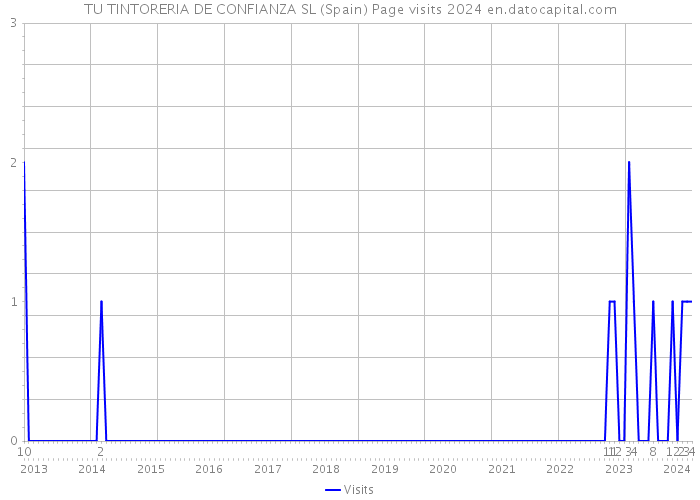 TU TINTORERIA DE CONFIANZA SL (Spain) Page visits 2024 