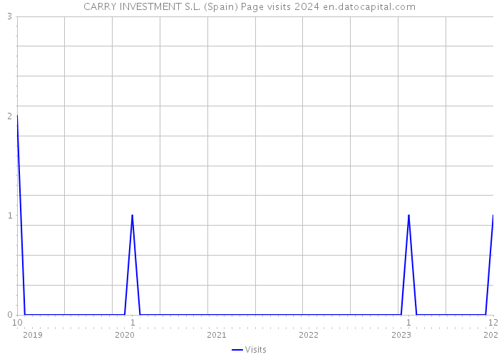 CARRY INVESTMENT S.L. (Spain) Page visits 2024 