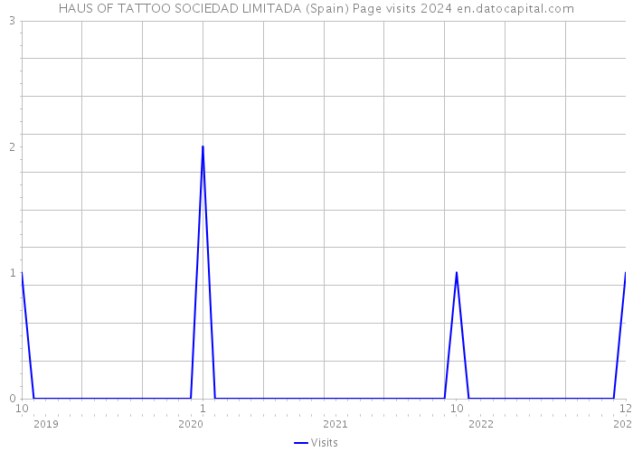 HAUS OF TATTOO SOCIEDAD LIMITADA (Spain) Page visits 2024 
