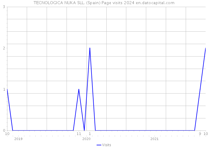 TECNOLOGICA NUKA SLL. (Spain) Page visits 2024 