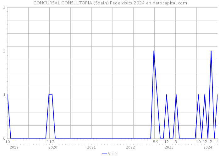 CONCURSAL CONSULTORIA (Spain) Page visits 2024 