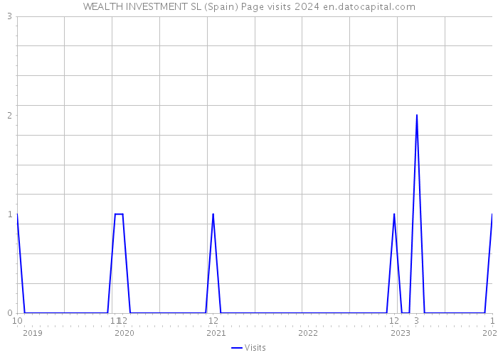 WEALTH INVESTMENT SL (Spain) Page visits 2024 