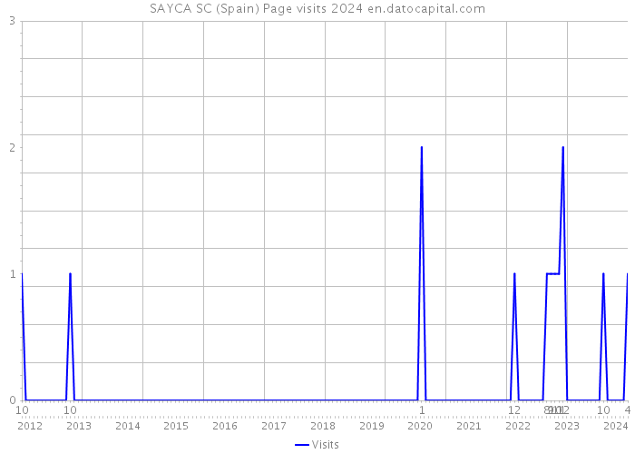 SAYCA SC (Spain) Page visits 2024 