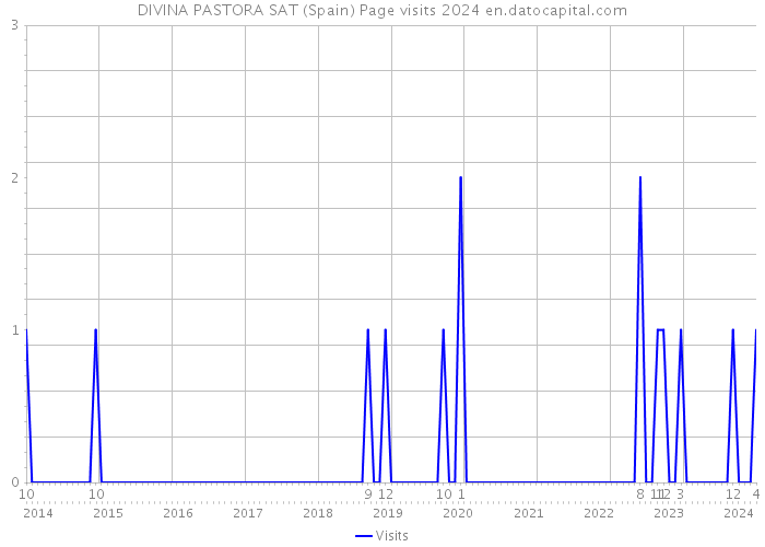 DIVINA PASTORA SAT (Spain) Page visits 2024 