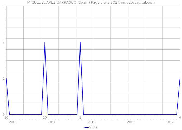 MIGUEL SUAREZ CARRASCO (Spain) Page visits 2024 