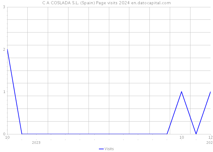 C A COSLADA S.L. (Spain) Page visits 2024 