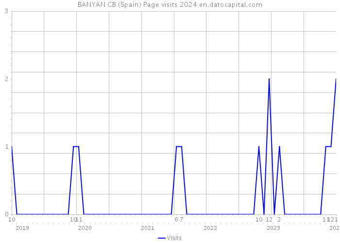 BANYAN CB (Spain) Page visits 2024 