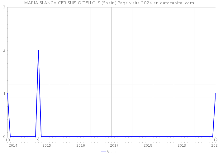 MARIA BLANCA CERISUELO TELLOLS (Spain) Page visits 2024 