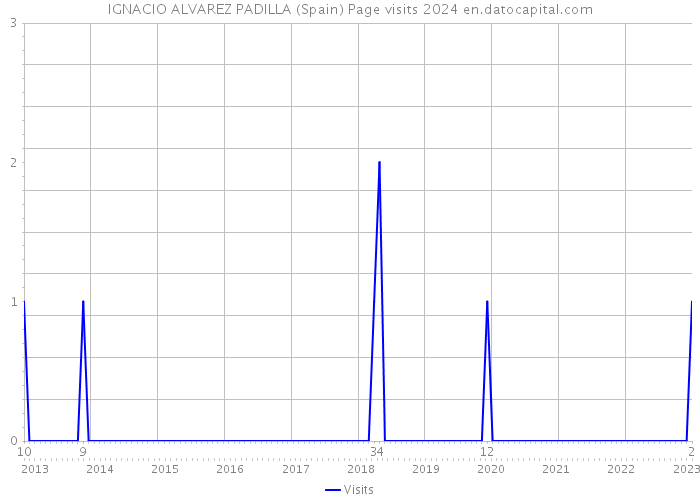 IGNACIO ALVAREZ PADILLA (Spain) Page visits 2024 