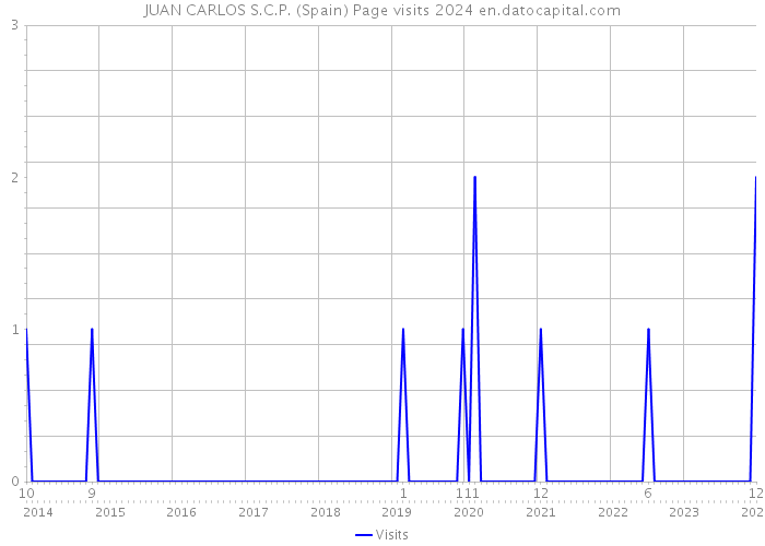 JUAN CARLOS S.C.P. (Spain) Page visits 2024 