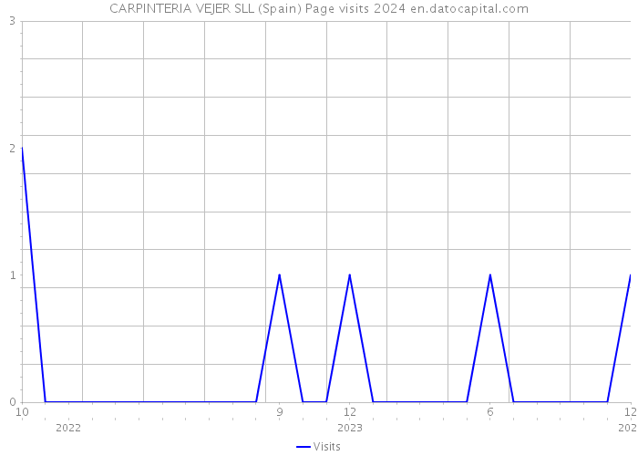 CARPINTERIA VEJER SLL (Spain) Page visits 2024 