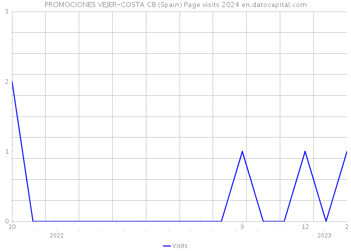 PROMOCIONES VEJER-COSTA CB (Spain) Page visits 2024 