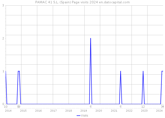 PAMAC 41 S.L. (Spain) Page visits 2024 