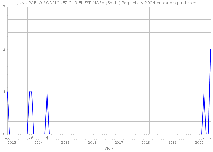 JUAN PABLO RODRIGUEZ CURIEL ESPINOSA (Spain) Page visits 2024 
