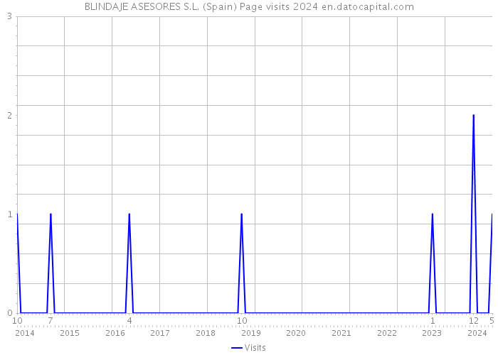 BLINDAJE ASESORES S.L. (Spain) Page visits 2024 