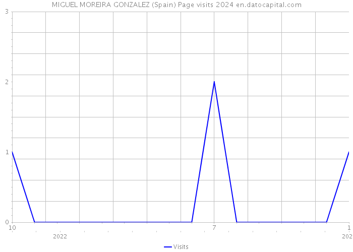 MIGUEL MOREIRA GONZALEZ (Spain) Page visits 2024 