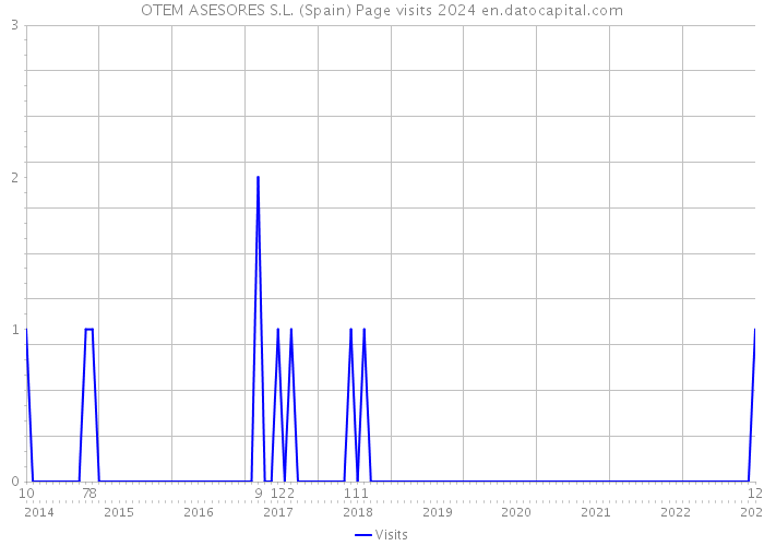 OTEM ASESORES S.L. (Spain) Page visits 2024 