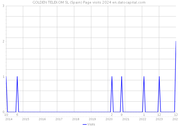 GOLDEN TELEKOM SL (Spain) Page visits 2024 