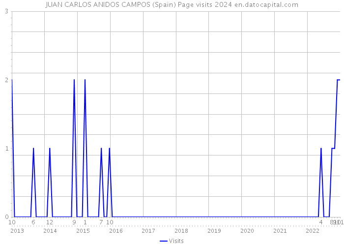 JUAN CARLOS ANIDOS CAMPOS (Spain) Page visits 2024 