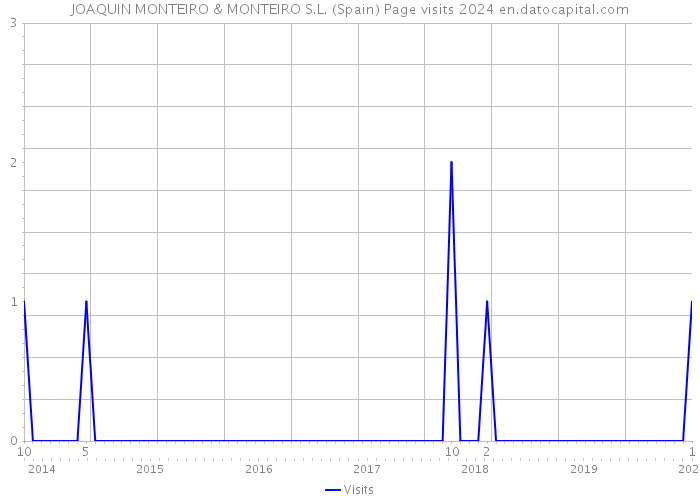 JOAQUIN MONTEIRO & MONTEIRO S.L. (Spain) Page visits 2024 
