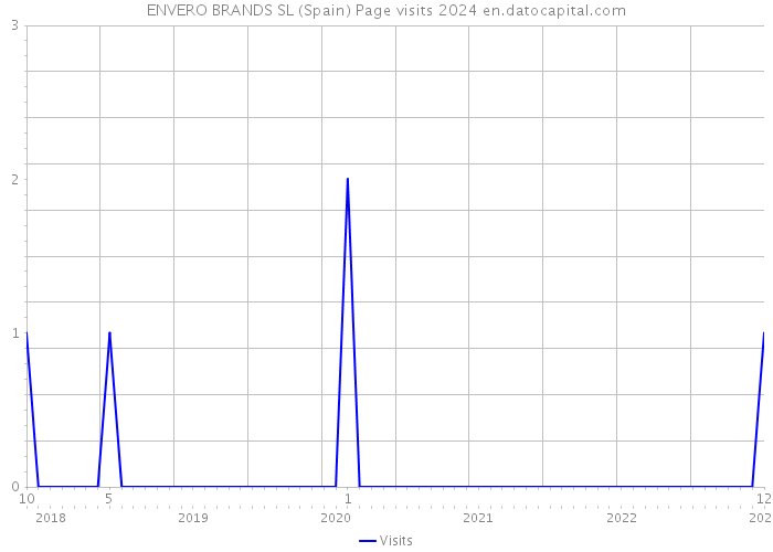 ENVERO BRANDS SL (Spain) Page visits 2024 