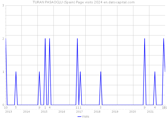 TURAN PASAOGLU (Spain) Page visits 2024 