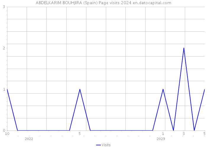 ABDELKARIM BOUHJIRA (Spain) Page visits 2024 