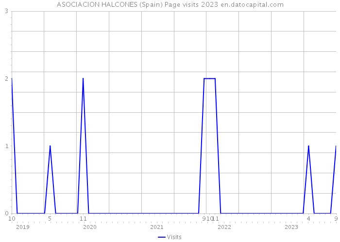 ASOCIACION HALCONES (Spain) Page visits 2023 