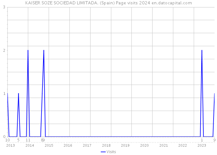 KAISER SOZE SOCIEDAD LIMITADA. (Spain) Page visits 2024 