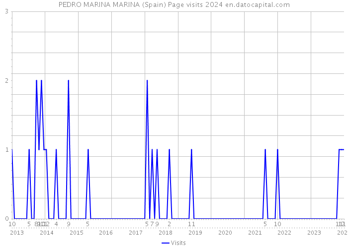 PEDRO MARINA MARINA (Spain) Page visits 2024 